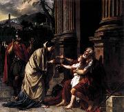 Jacques-Louis  David Belisarius Receiving Alms oil